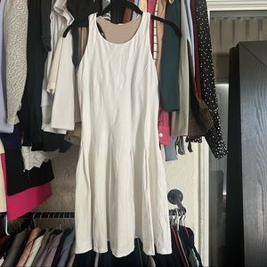 Lululemon Court Crush Tennis Golf Dress in White Size 6 Retail $128 Nulux Fitted